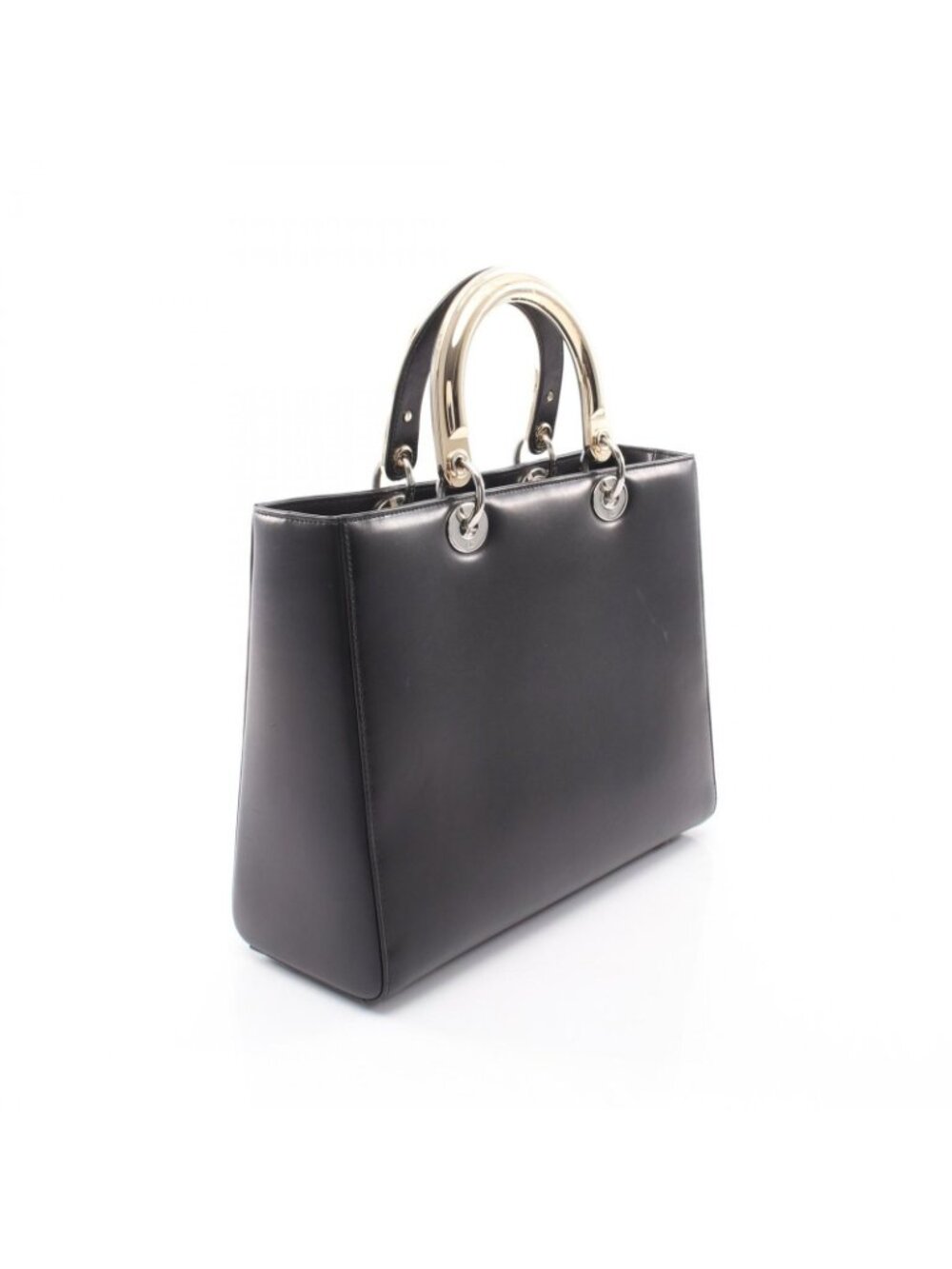 Dior Handbag Lady Dior Large Patch 2-Way Black Multi Leather Lady Dior Tote - Picture 2 of 9